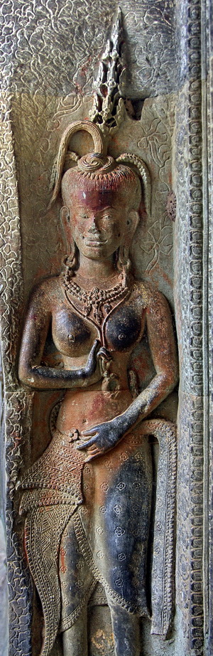 Devata in the Cruciform Gallery of Angkor Wat