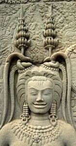 Angkor Wat devata on the West Gopura - west wall