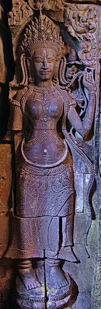 Khmer Devata Goddesses in the Heart of Preah Khan Temple