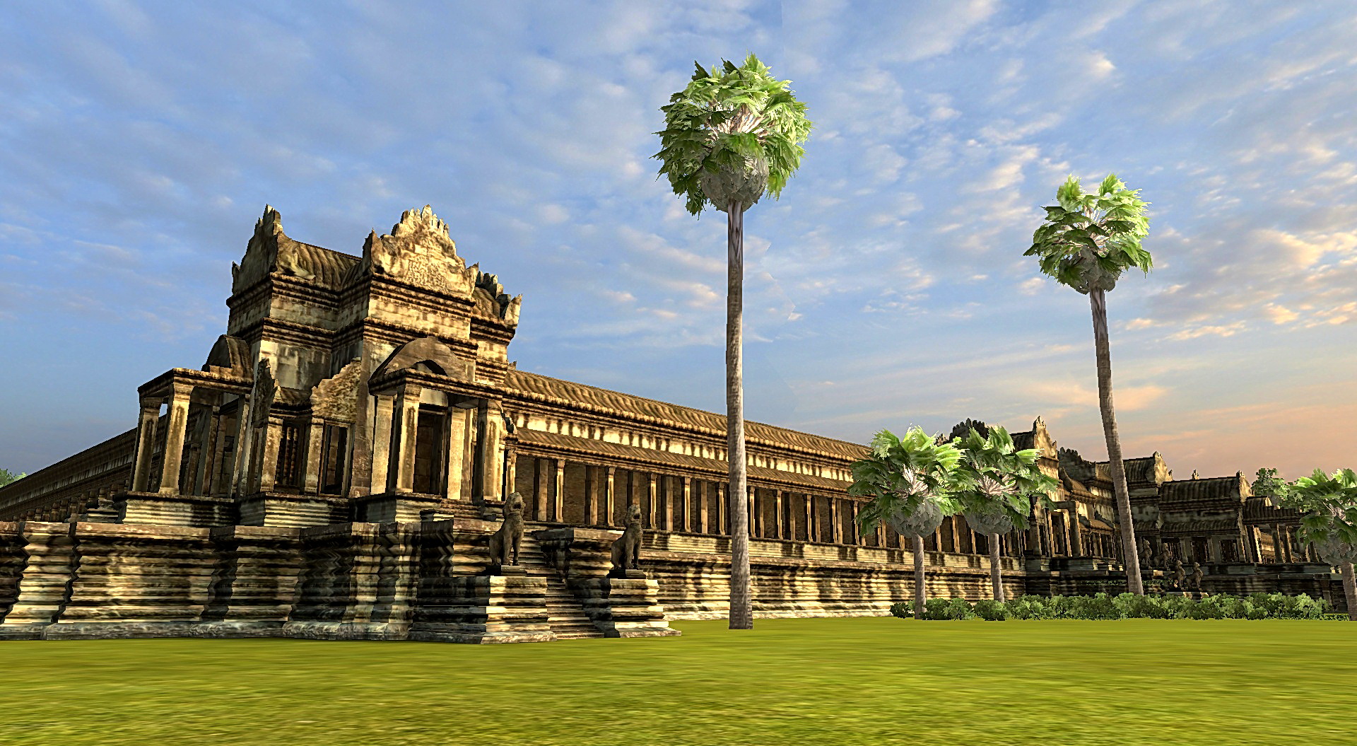 Vizerra view at the northwest corner of Angkor Wat