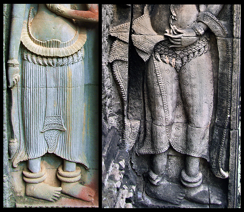 Khmer Devata Goddesses at Thommanon Temple the Gate of Victory