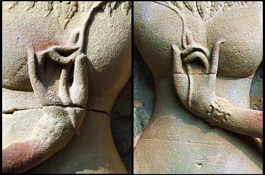 Khmer Devata Goddesses at Thommanon Temple the Gate of Victory