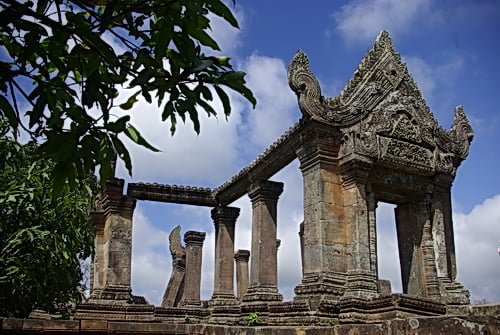 Google map mistake at Preah Vihear temple (seen in this November 2007 photo by Kent Davis).