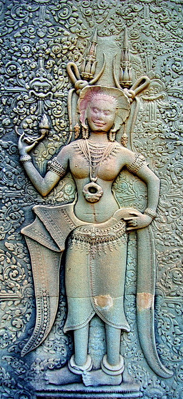 Ancient Asian religions portrayed women as goddesses. How to the women of India’s Chaunsat Yogini Temple and the Women of Angkor Wat compare?