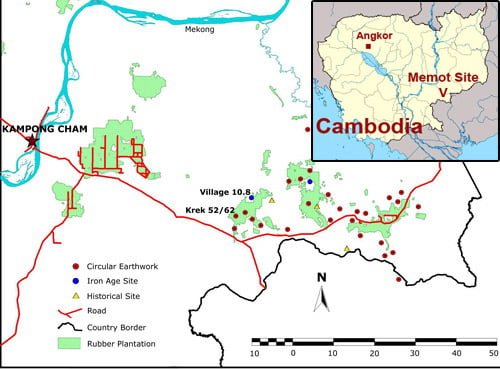 Prehistoric sites in Southeastern Cambodia are filled with details about the country's distant past [Memot historical site].