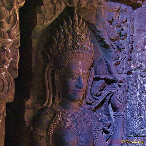 This exquisite Khmer goddess lives in the heart of Preah Khan temple.