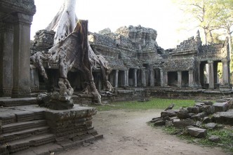 Views of Preah Khan Khmer Temple at Angkor