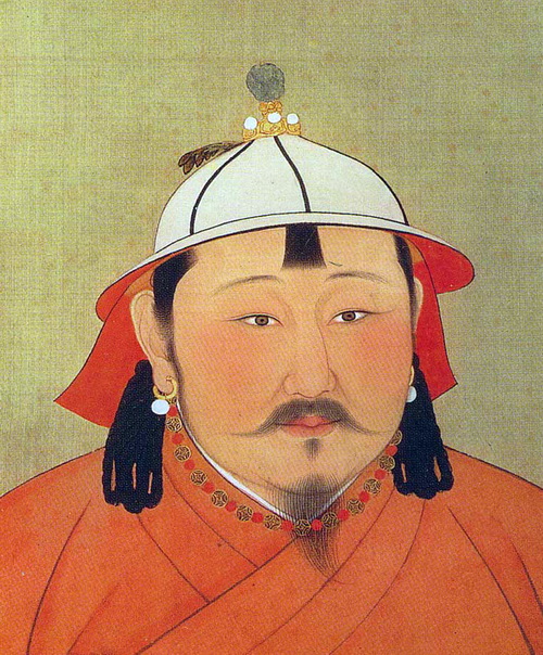 Portrait of Emperor Temur Khan who ruled China from 1294–1307 when Zhou Daguan wrote his "Record of Cambodia."