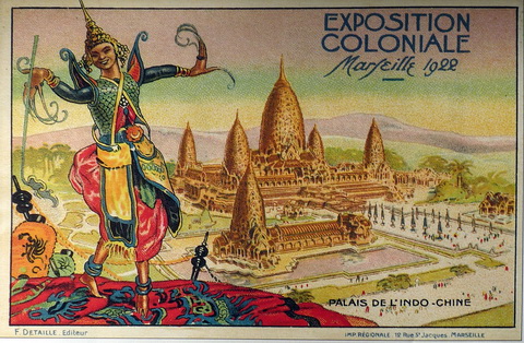 1922 Marseilles Colonial Exhibition from "Picture Postcards of Cambodia: 1900-1950" By Joel Montague.
