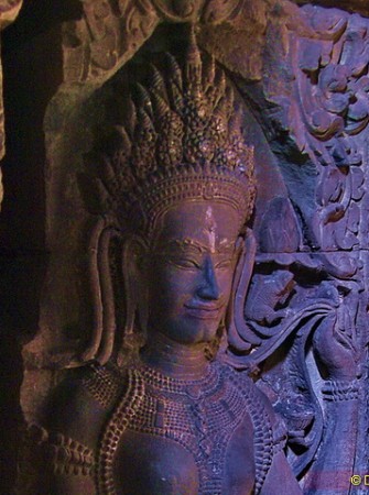 This exquisite Khmer goddess lives in the heart of Preah Khan temple.