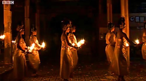 BBC-NKFC-dancers-01 NKFC dancers perform a ritual dance at a local Buddhist temple in Siem Reap.
