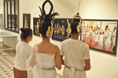 The Sacred Dancers of Angkor perform blessing rituals at the National Museum of Cambodia honoring George Groslier, the museum’s founding director. February, 2011.
